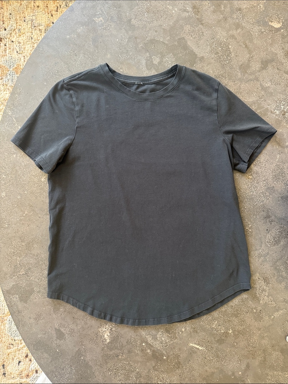lululemon athletica Black Short Sleeve Crewneck Tee